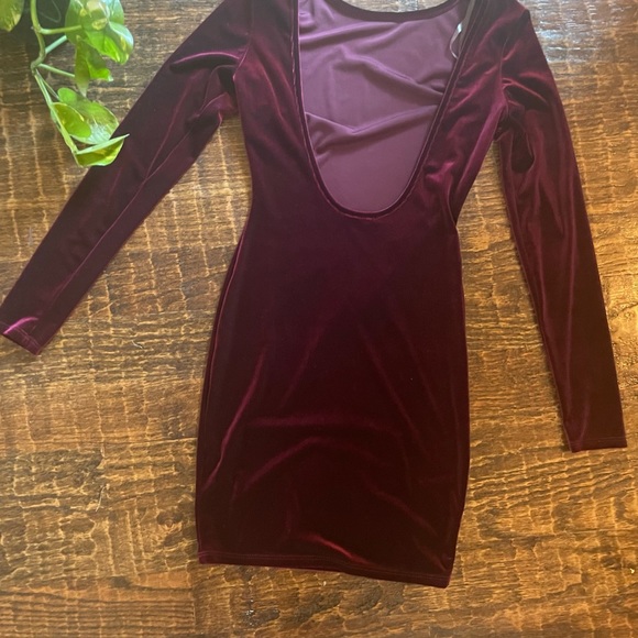Velvet Long Sleeve Dress - Picture 12 of 12